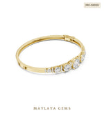 Load image into Gallery viewer, Maylaya Gems lab-grown diamond bracelet in yellow gold