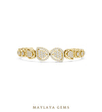 Load image into Gallery viewer, Maylaya Gems lab-grown diamond bracelet in yellow gold