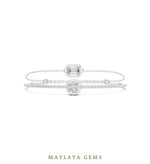 Load image into Gallery viewer, Maylaya Gems lab-grown diamond bracelet in white gold