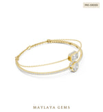 Load image into Gallery viewer, Maylaya Gems lab-grown diamond bracelet in yellow gold
