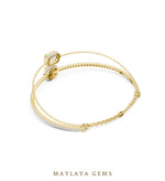 Load image into Gallery viewer, Maylaya Gems lab-grown diamond bracelet in yellow gold