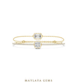 Load image into Gallery viewer, Maylaya Gems lab-grown diamond bracelet in yellow gold