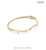 Load image into Gallery viewer, Maylaya Gems lab-grown diamond bracelet in yellow gold