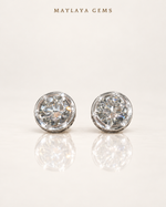 Load image into Gallery viewer, Maylaya Gems Stk id-133 — White Background Duo, soft white standing view
