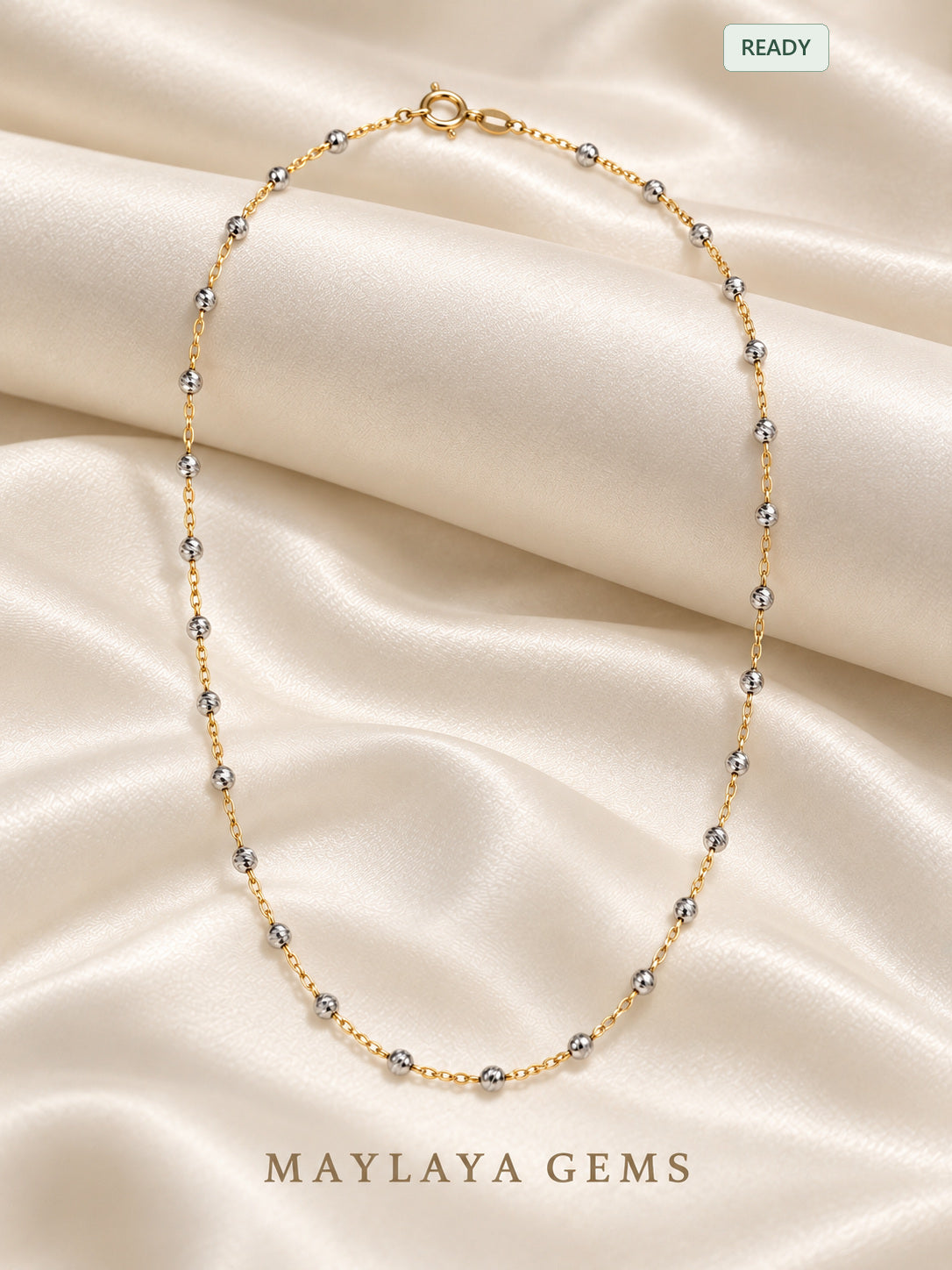 18k gold chain — jf026 — view 1
