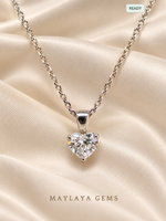 Load image into Gallery viewer, 9K Gold 1.07 ct Heart Diamond Necklace — JF027 — view 1