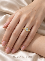 Load image into Gallery viewer, Maylaya Gems M018 ring on a female model hand
