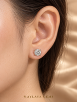 Load image into Gallery viewer, Maylaya Gems MGE2 earrings worn on a model's ear