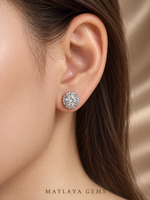 Load image into Gallery viewer, Maylaya Gems MGE3 earrings worn on a model's ear