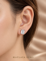 Load image into Gallery viewer, Maylaya Gems MGE6 earrings worn on a model's ear