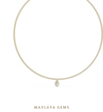 Load image into Gallery viewer, Maylaya Gems necklace in yellow gold