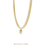 Load image into Gallery viewer, Maylaya Gems necklace in yellow gold