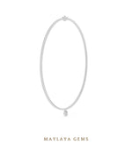 Load image into Gallery viewer, Maylaya Gems necklace in white gold