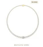 Load image into Gallery viewer, Maylaya Gems necklace in yellow gold