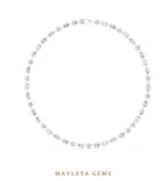 Load image into Gallery viewer, Maylaya Gems necklace in white gold