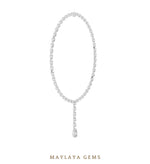 Load image into Gallery viewer, Maylaya Gems necklace in white gold