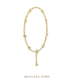 Load image into Gallery viewer, Maylaya Gems necklace in yellow gold