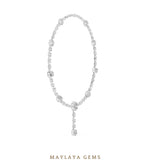 Load image into Gallery viewer, Maylaya Gems necklace in white gold