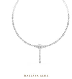 Load image into Gallery viewer, Maylaya Gems necklace in white gold