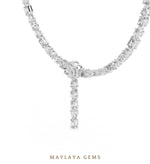 Load image into Gallery viewer, Maylaya Gems necklace in white gold