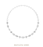 Load image into Gallery viewer, Maylaya Gems necklace in white gold