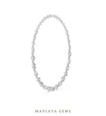 Load image into Gallery viewer, Maylaya Gems necklace in white gold