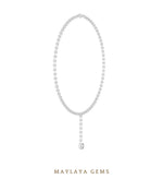 Load image into Gallery viewer, Maylaya Gems necklace in white gold