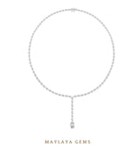 Load image into Gallery viewer, Maylaya Gems necklace in white gold