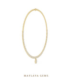 Load image into Gallery viewer, Maylaya Gems necklace in yellow gold