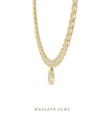 Load image into Gallery viewer, Maylaya Gems necklace in yellow gold