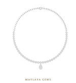 Load image into Gallery viewer, Maylaya Gems necklace in white gold
