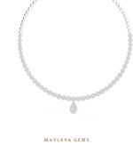 Load image into Gallery viewer, Maylaya Gems necklace in white gold