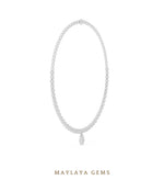 Load image into Gallery viewer, Maylaya Gems necklace in white gold