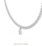 Load image into Gallery viewer, Maylaya Gems necklace in white gold
