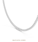 Load image into Gallery viewer, Maylaya Gems necklace in white gold