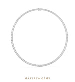 Load image into Gallery viewer, Maylaya Gems necklace in white gold