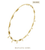 Load image into Gallery viewer, Maylaya Gems necklace in yellow gold