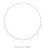Load image into Gallery viewer, Maylaya Gems necklace in white gold