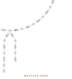 Load image into Gallery viewer, Maylaya Gems necklace in white gold