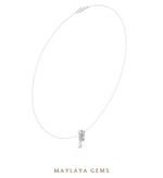 Load image into Gallery viewer, Maylaya Gems pendant in white gold - pendant only, chain not included