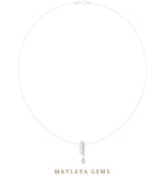Load image into Gallery viewer, Maylaya Gems pendant in white gold - pendant only, chain not included