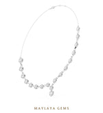 Load image into Gallery viewer, Maylaya Gems necklace in white gold