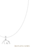Load image into Gallery viewer, Maylaya Gems pendant in white gold - pendant only, chain not included