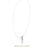 Load image into Gallery viewer, Maylaya Gems pendant in white gold - pendant only, chain not included