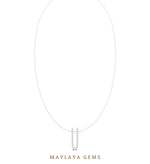 Load image into Gallery viewer, Maylaya Gems pendant in white gold - pendant only, chain not included
