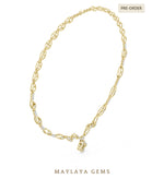 Load image into Gallery viewer, Maylaya Gems necklace in yellow gold