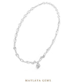 Load image into Gallery viewer, Maylaya Gems necklace in white gold