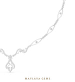 Load image into Gallery viewer, Maylaya Gems necklace in white gold