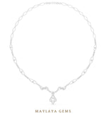 Load image into Gallery viewer, Maylaya Gems necklace in white gold