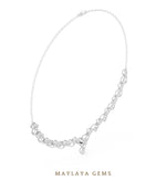 Load image into Gallery viewer, Maylaya Gems necklace in white gold